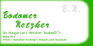 bodomer metzker business card